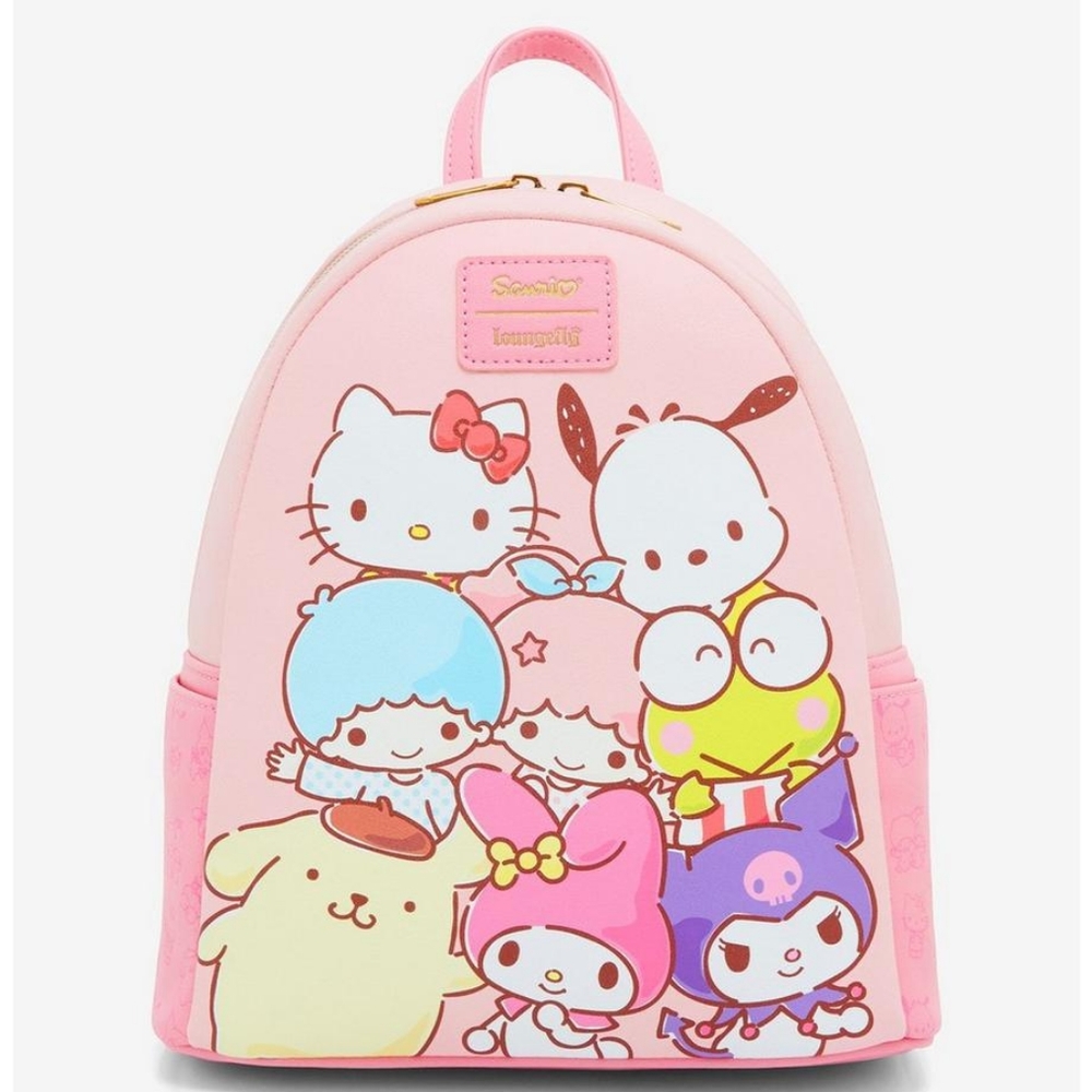 Loungefly Hello Kitty & Friends Pink Mini Backpack Pochacco Little Twin Stars